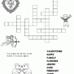 5 Easy Valentines Crosswords For Kids Valentines Crossword