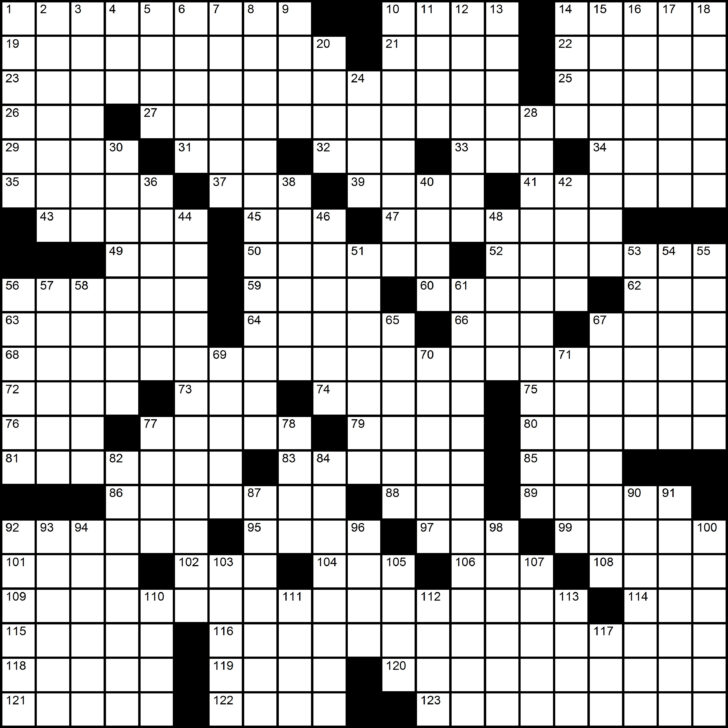 Printable Crossword Puzzles Brendan Quigley