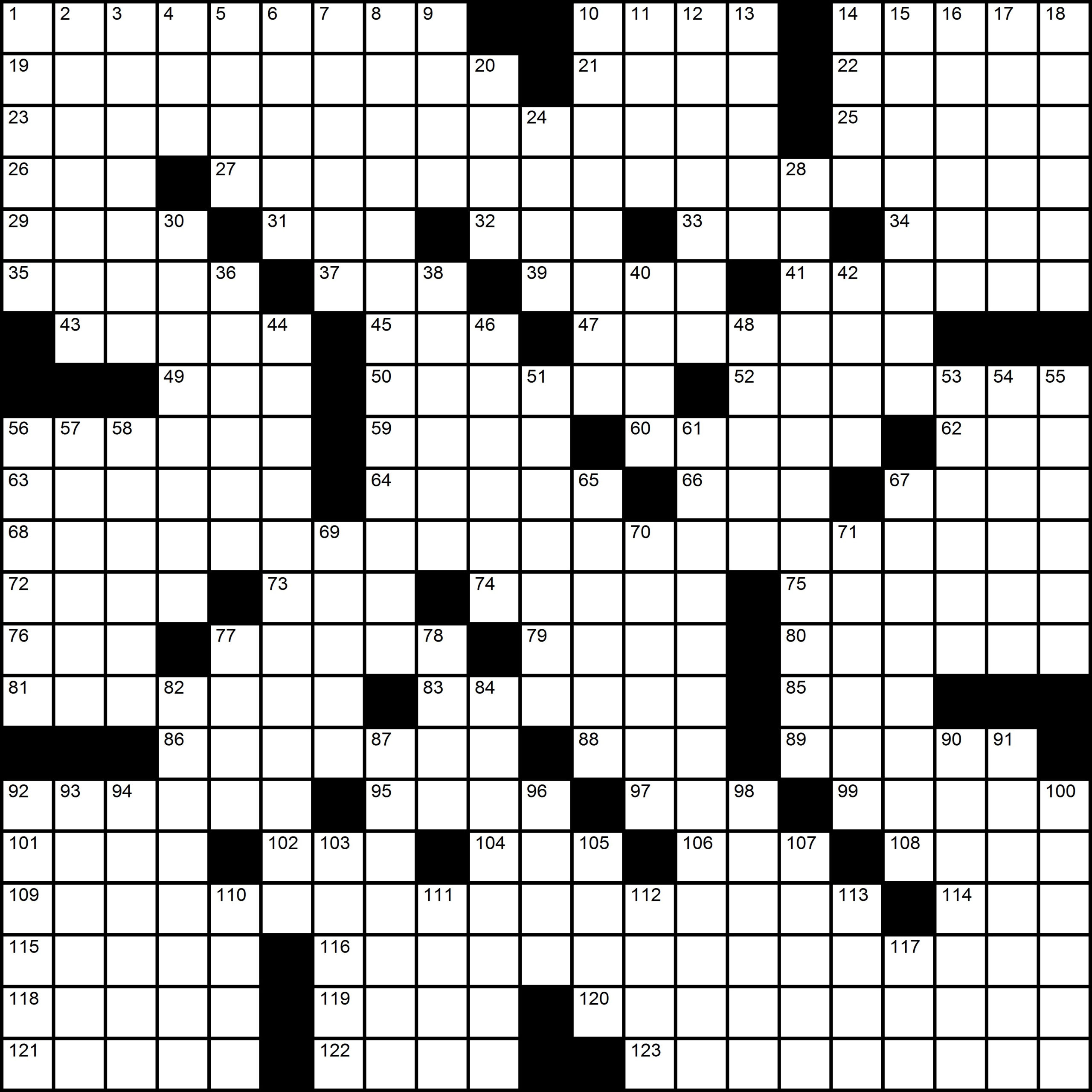 Crossword Puzzles By Brendan Emmett Quigley CROSSWORD 544 Themeless 