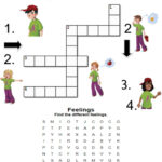Feelings Crossword And Wordsearch Worksheet