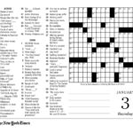 Free New York Times Crossword Puzzles To Print