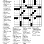 Free Printable Universal Crossword Puzzle Printable Crossword Puzzles