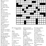 Printable Crossword And Answers Printable Crossword Puzzles