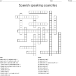 Printable Spanish Crossword Puzzle Answers Printable Crossword Puzzles