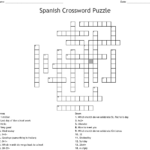 Printable Spanish Crossword Puzzle Answers Printable Crossword Puzzles