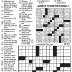Sample Of Los Angeles Times Daily Crossword Puzzle Tribune Content