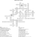 Summer Crossword Puzzle Free Printable Free Printable