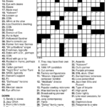 Teenage Crossword Puzzles Printable Free Printable Crossword Puzzles