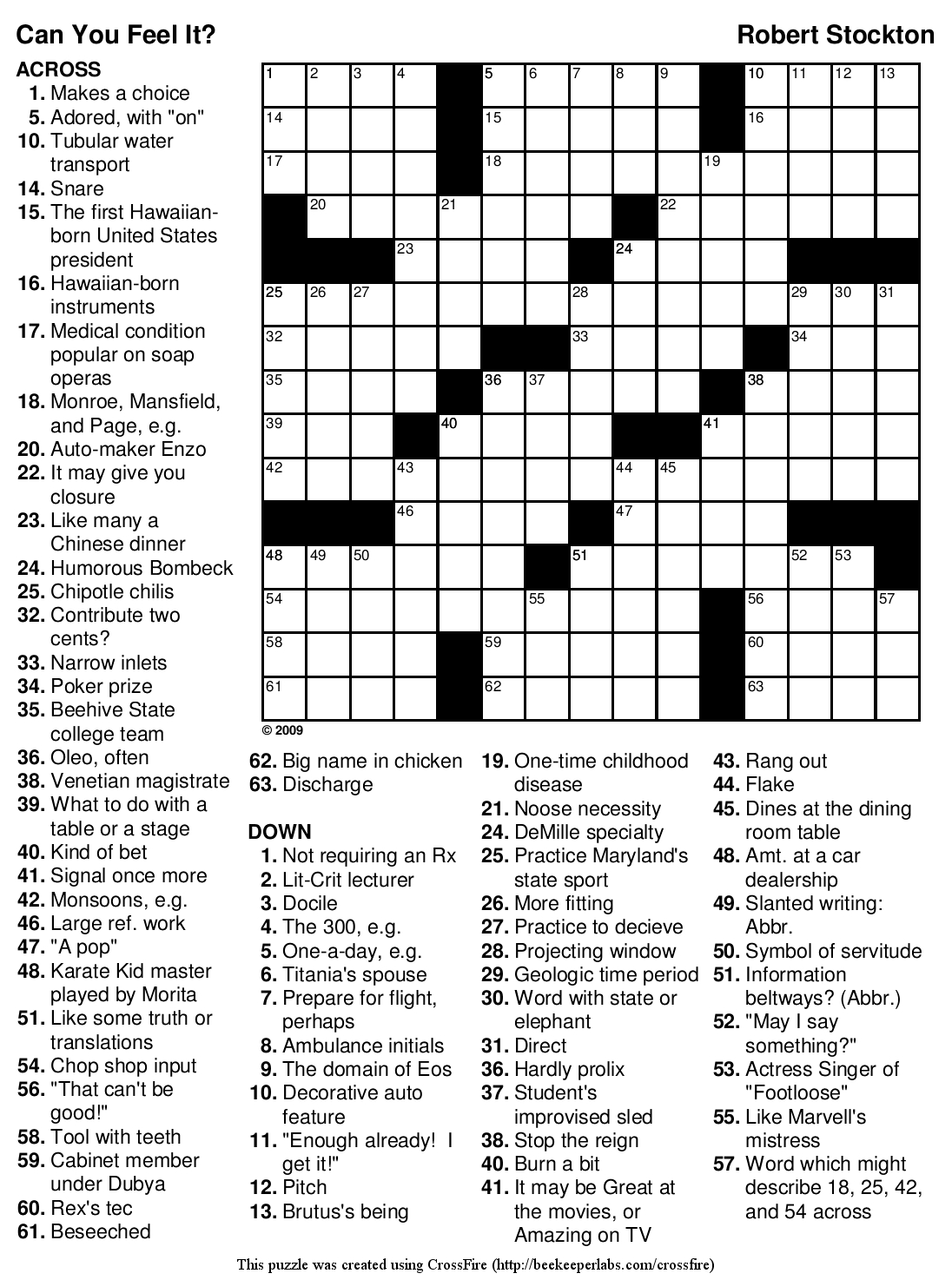 Teenage Crossword Puzzles Printable Free Printable Crossword Puzzles