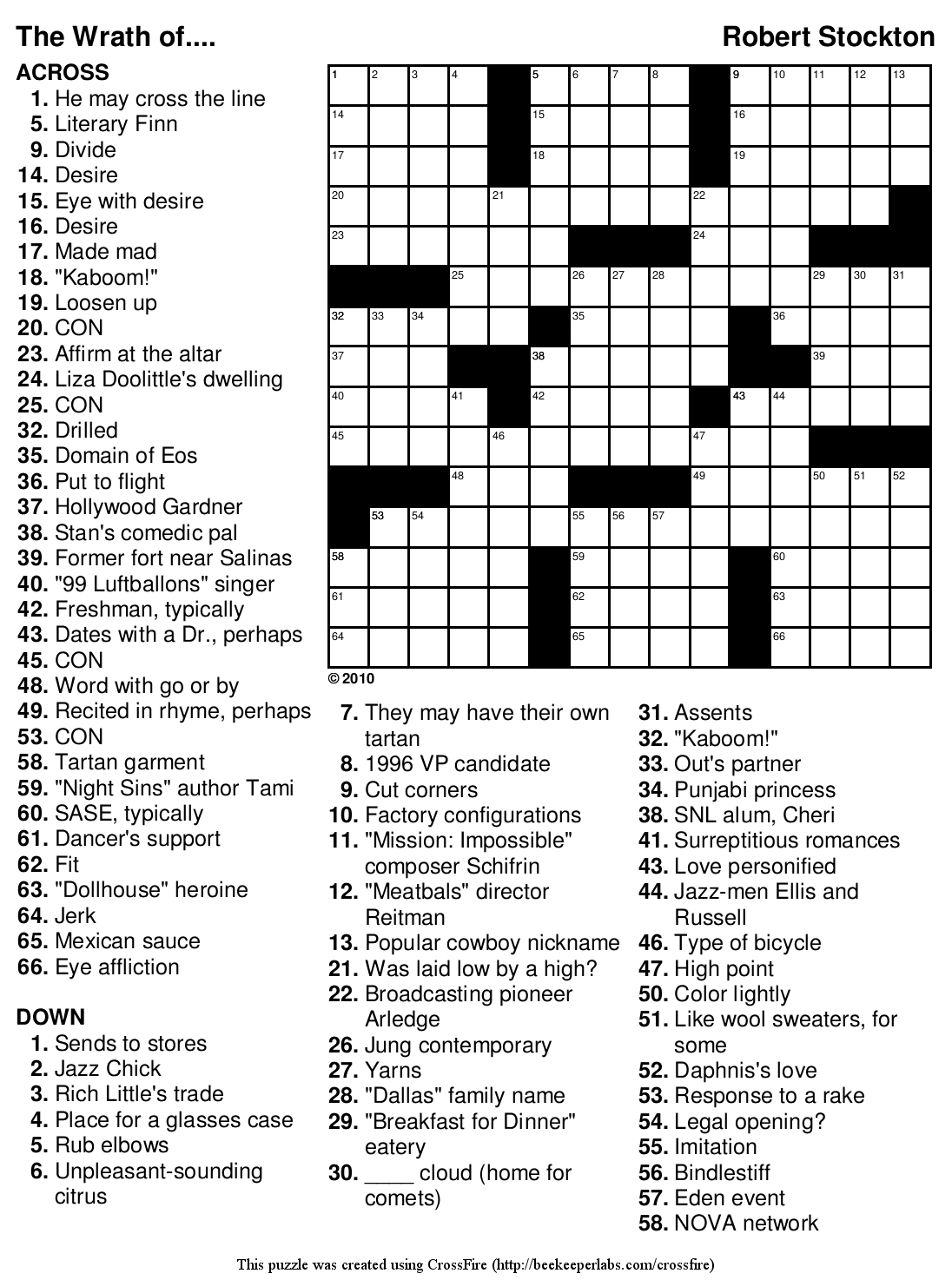 Teenage Crossword Puzzles Printable Free Printable Crossword Puzzles