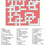 Valentines Crossword November 2013