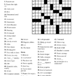 Very Easy Printable Crossword Puzzles Printable Crossword Puzzles