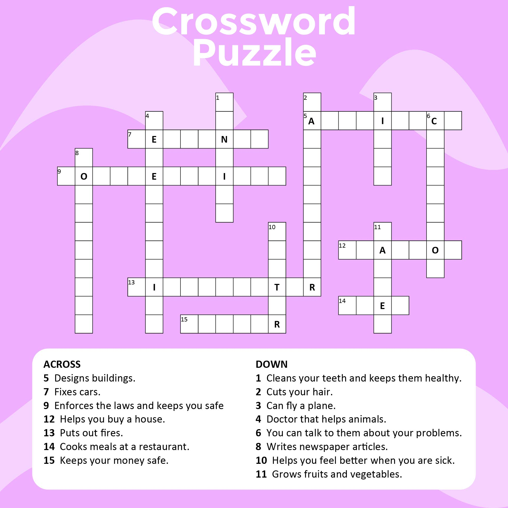 13 Best Printable Crosswords For Adults Printablee
