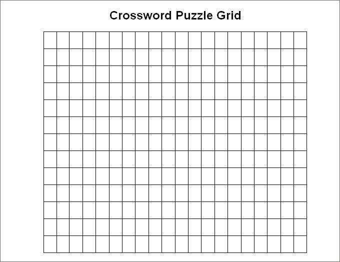 19 Blank Crossword Template Crossword Template Free Premium 