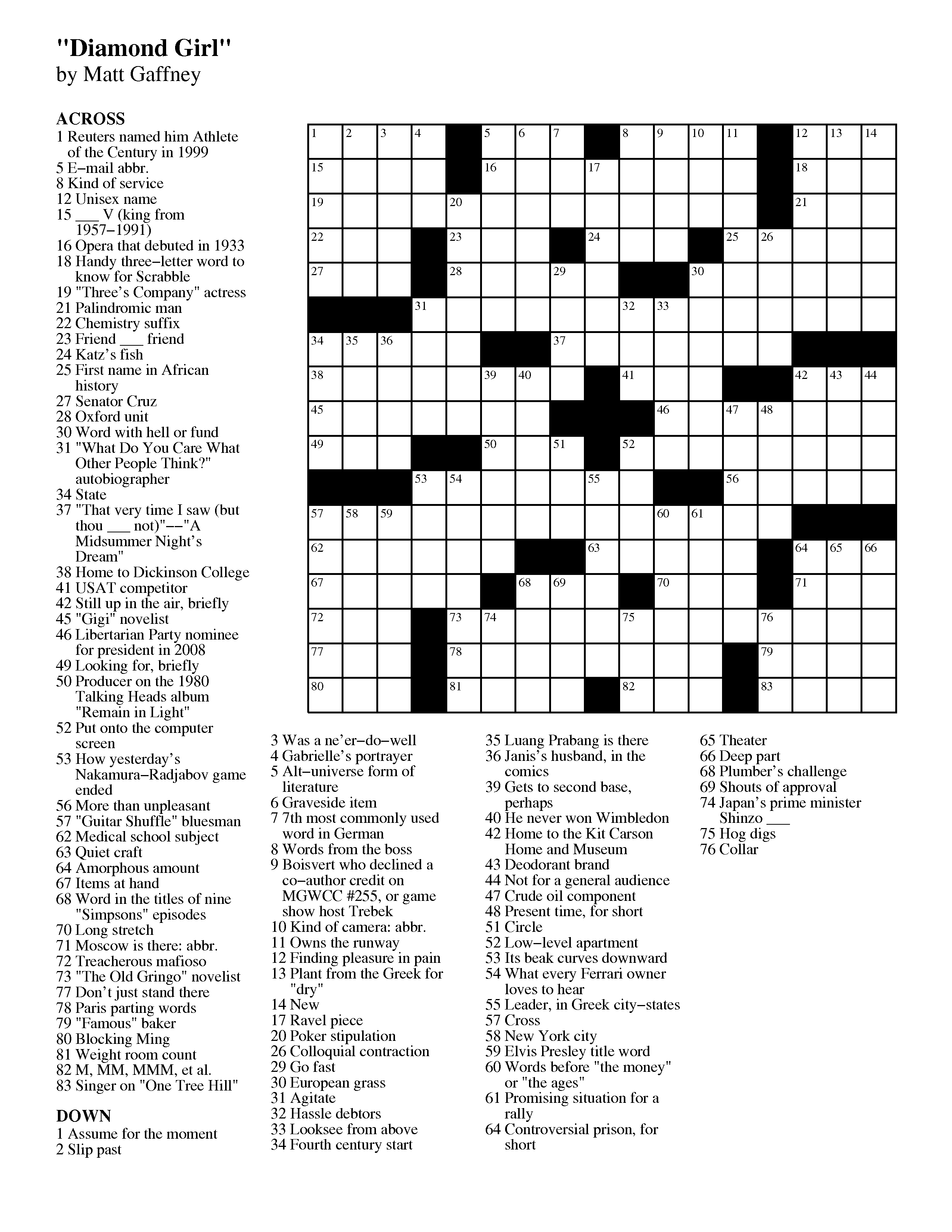 Crossword Puzzles To Download And Print FREE Printable Crossword Puzzles