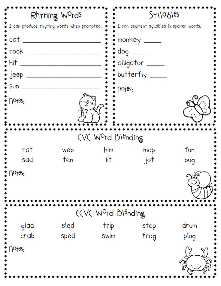 BOY Reading Assessment pdf Google Drive Kindergarten Assessment 