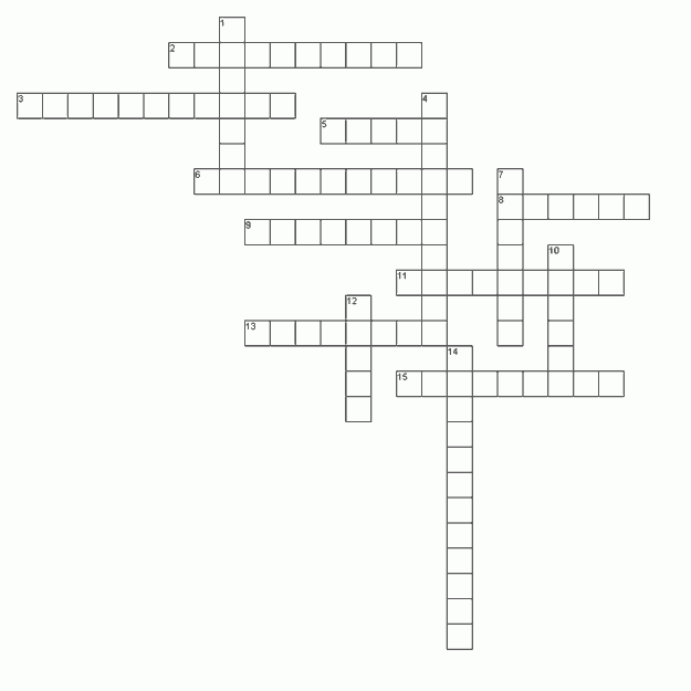 Canada Crossword Puzzle Worksheet