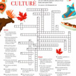 Canadian Pop Culture Crossword Puzzle T8N Crossword Puzzle