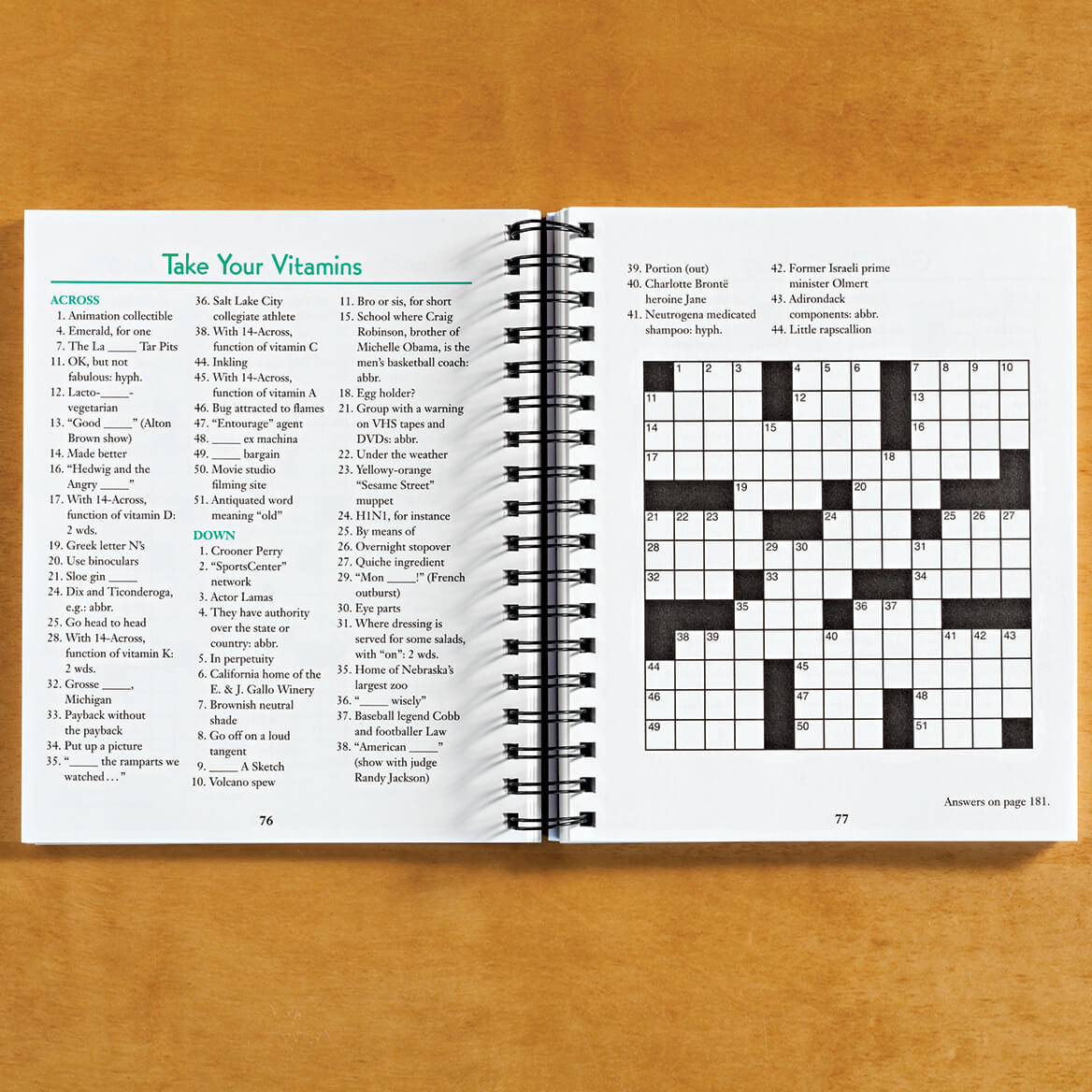 Large Print Crossword Puzzle Books Crossword Book Easy Comforts