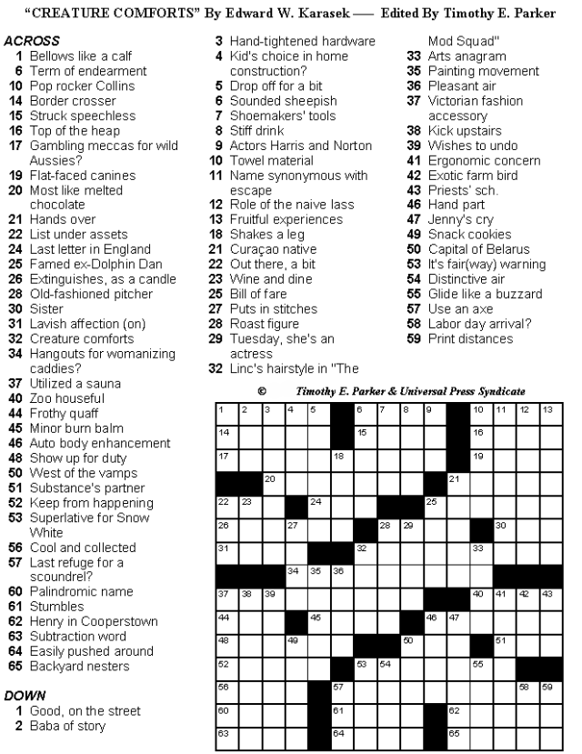 Medium Difficulty Crossword Puzzles To Print And Solve Volume 26 