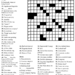 Medium Difficulty Printable Crossword Puzzles Printable Crossword Puzzles