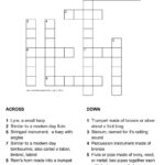 Music Crossword Puzzles Printable Printable Crossword Puzzles