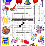 New Year S Eve ESL Crossword Puzzle Worksheet For Kids In 2021