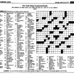 New York Times Crossword Puzzle No 0320 The Doctor Who Cuttings Archive