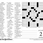 New York Times Crossword Puzzle Printable Printable Crossword Puzzles