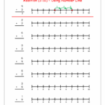 Number Line Addition Worksheet Math Worksheets Printable