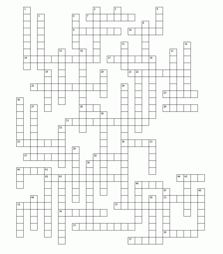 FREE Printable Crossword Puzzles Mirroreyes