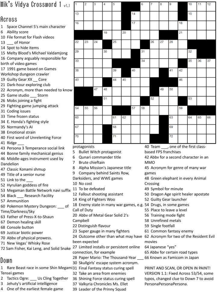 FREE Crossword Puzzles You Can Print