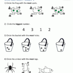 Printable Kindergarten Math Worksheets Comparing Numbers And Size