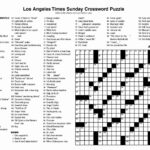 Printable La Times Crossword 2019 Printable Crossword Puzzles