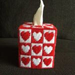 So Cute Valentines Day Hearts Plastic Canvas Tissue Box Etsy