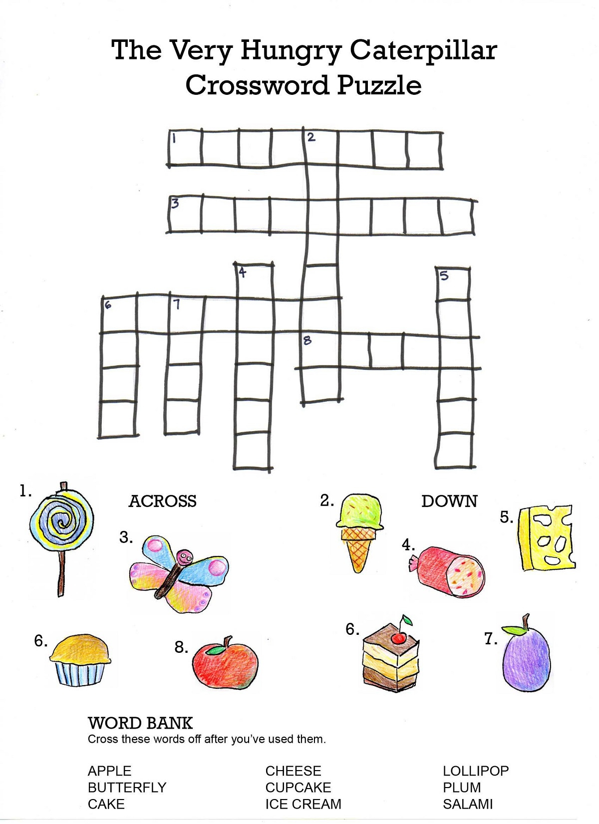 Very Easy Crossword Puzzles Fun 101 Printable