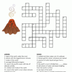 Volcanoes Crossword For Kids Crossword Puzzles Printable Crossword
