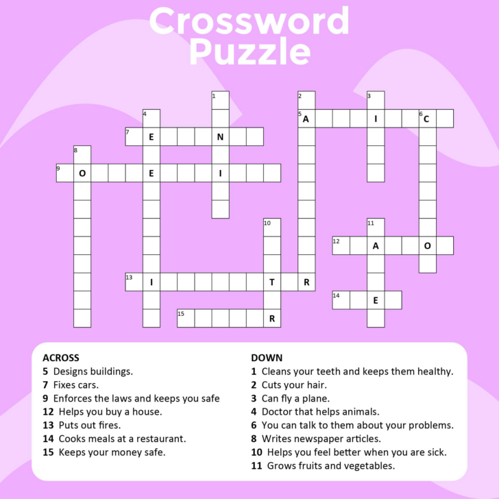 Printable Crossword Puzzles Best Casual