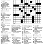 Extra Large Print Crossword Puzzles Educational Printable Free