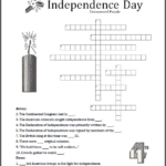 Fourth Of July Crossword Puzzle Free To Print PDF File