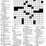 Printable Crossword Puzzle Adults Printable Crossword Puzzles