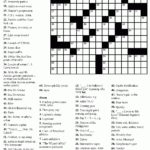 Printable Crossword Puzzle Movies Printable Crossword Puzzles