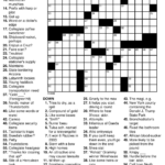 Printable Crossword Puzzles Easy To Medium Printable Crossword Puzzles