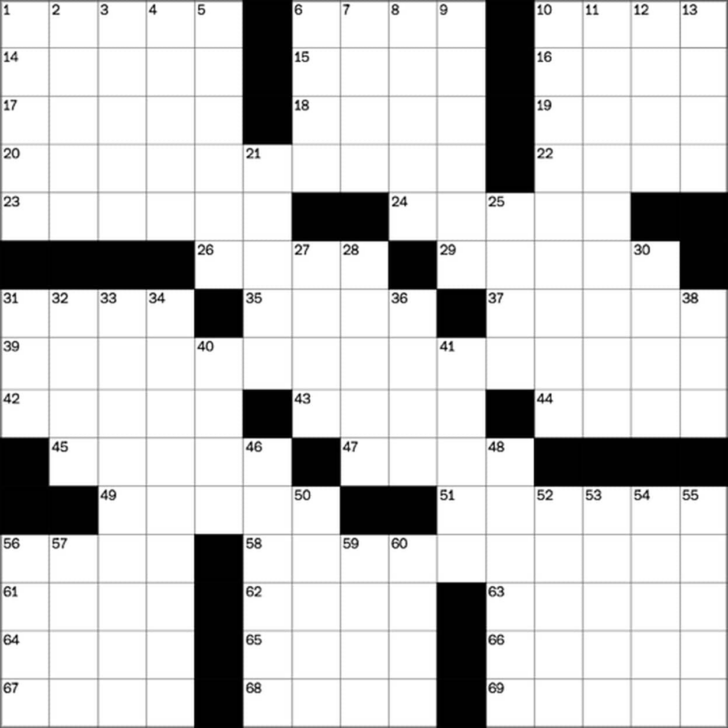 Crossword Puzzles Wsj Printable