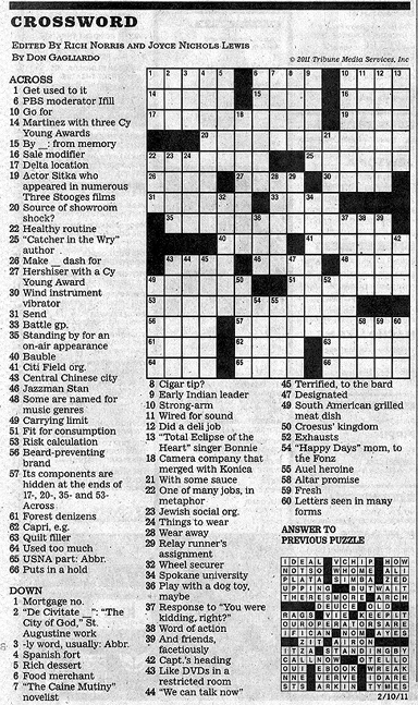 The Los Angeles Times Crossword Puzzle