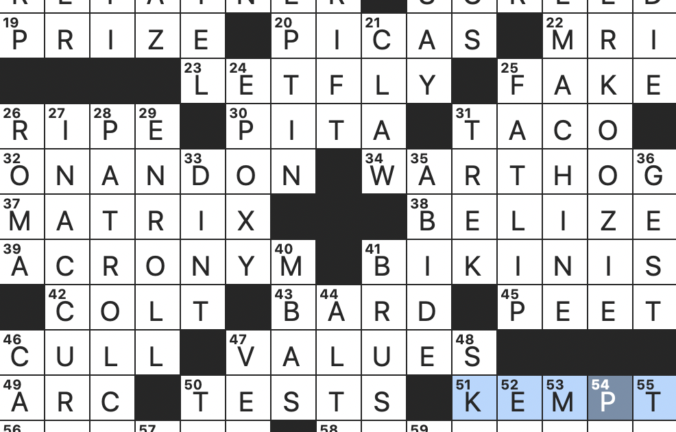 Wet One s Whistle Crossword Galaxychickk