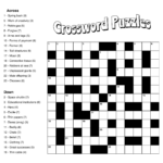 10 Best Large Print Easy Crossword Puzzles Printable Printablee