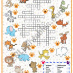 Animals Crossword 1 Of 3 ESL Worksheet By Mpotb
