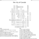 Canada Crossword WordMint
