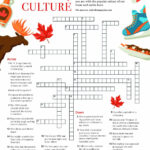 Canadian Pop Culture Crossword Puzzle T8N